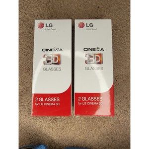 LG AG-F310 Cinema 3D Glasses - Black ×2 Packs